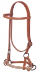 Weaver Harness Leather Side Pull with Double Rope