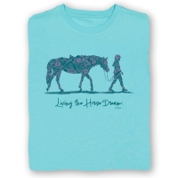 Girls Short Sleeve Tshirt, Living the Horse Dream
