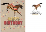 Birthday Card: Bucking Horse