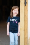 Girls Short Sleeve Tshirt, Horse Friendly