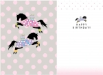 Birthday Card: Polka Dot Horses