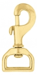 Flat Swivel Snap Solid Brass, 1"