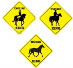 Horse Xing Caution Sign