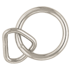 Loop & Ring Nickel Plated, 1"