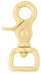 Scissor Snap Square Solid Brass