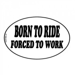 Decal, Born To Ride, Forced To Work