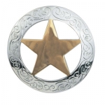 Concho, Texas Star Nickel Plated
